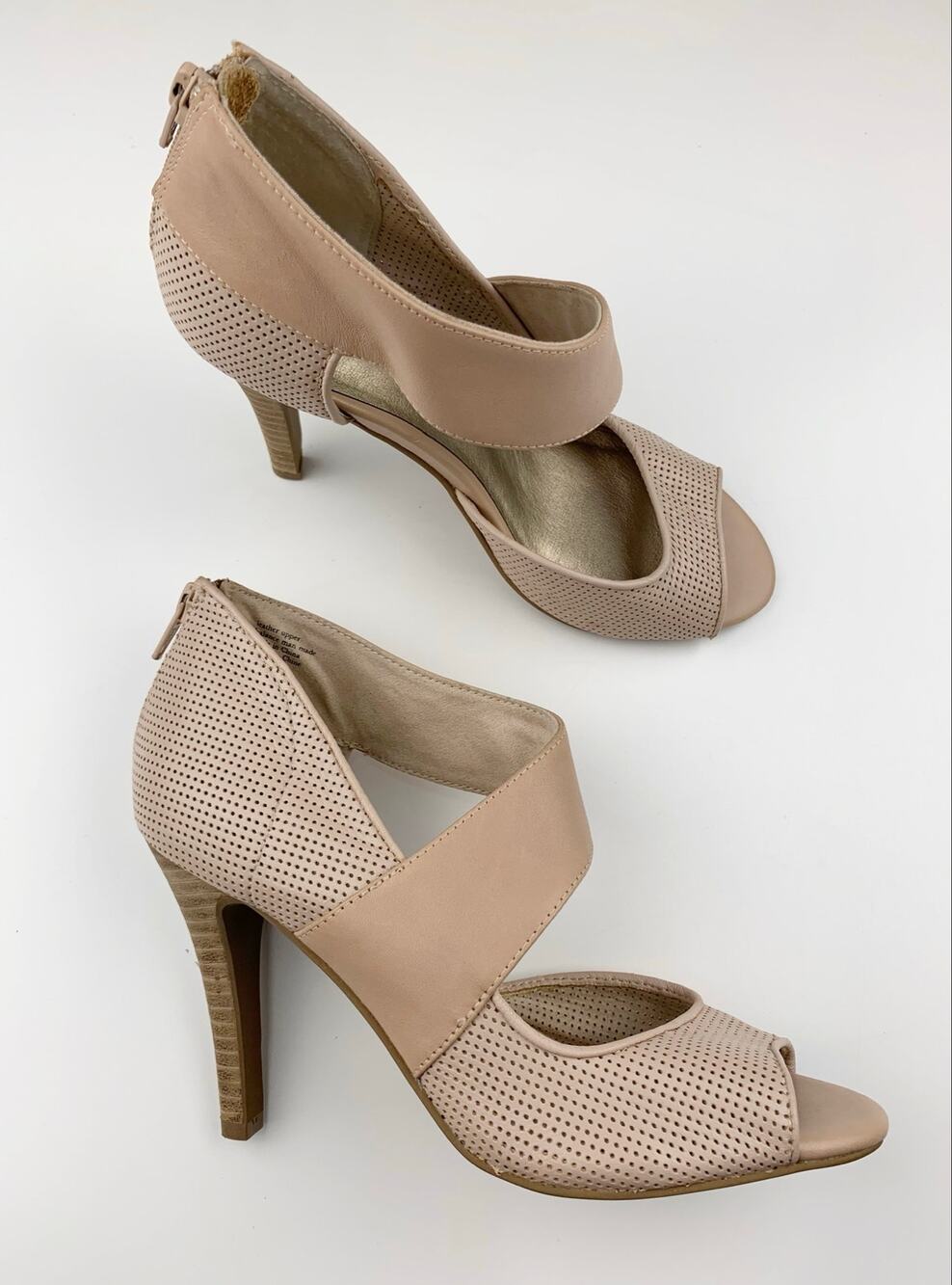 Seychelles Amulet Pumps Sandals Pink Cream Leather High Heels Women's 6.5